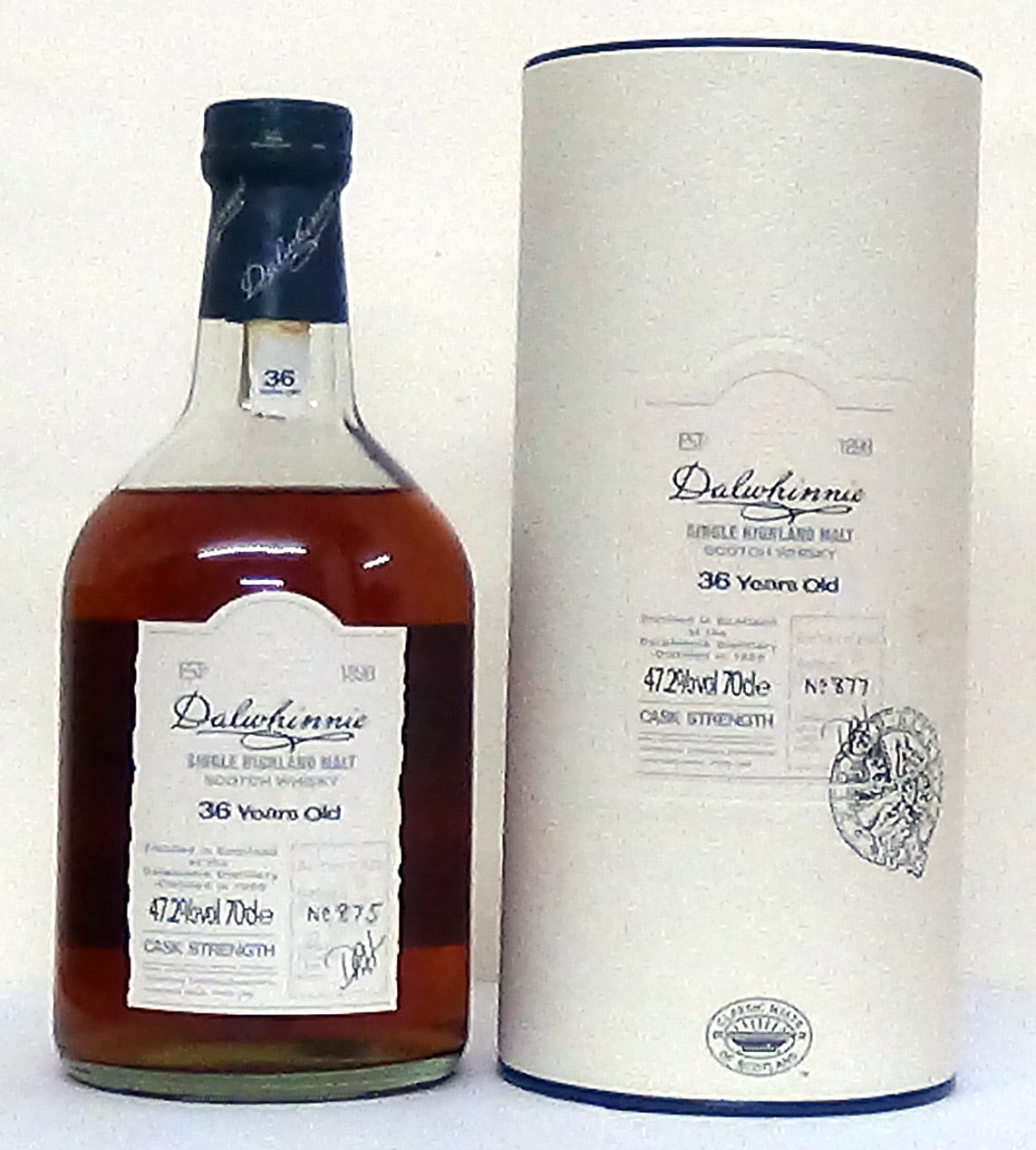 Dalwhinnie Year Old Highland Malt, Cask strength 47.%Abv