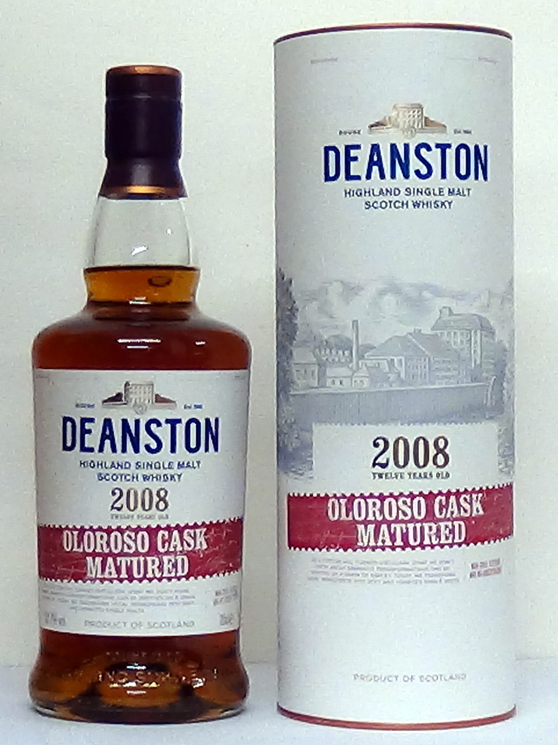 Deanston 12 Year Old Oloroso Cask Highland Malt - Scottish Whiskey - W