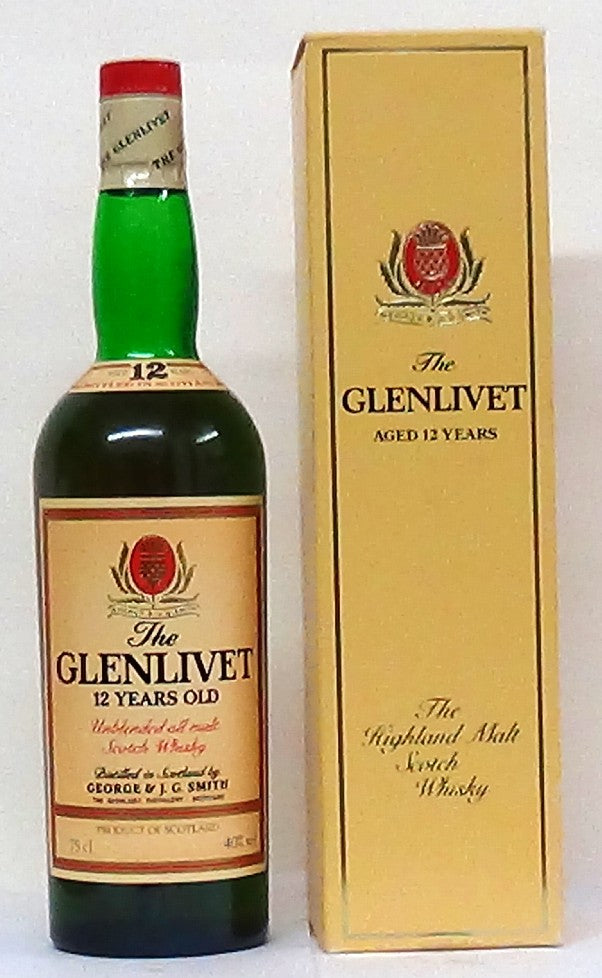 Glenlivet 12 Year Old 1980s Bottling Whisky Sotland - Scottish Whiske