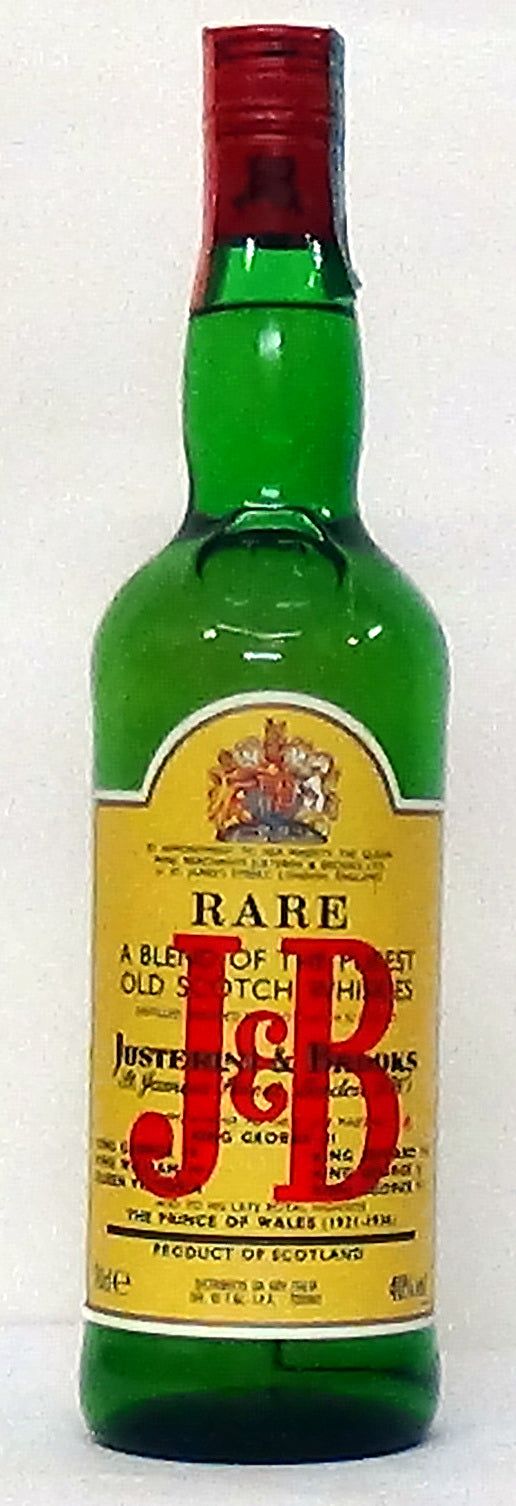 J & B Rare Old Scotch Whisky 1980’s - Scottish Whiskey - Whiskey - M&M