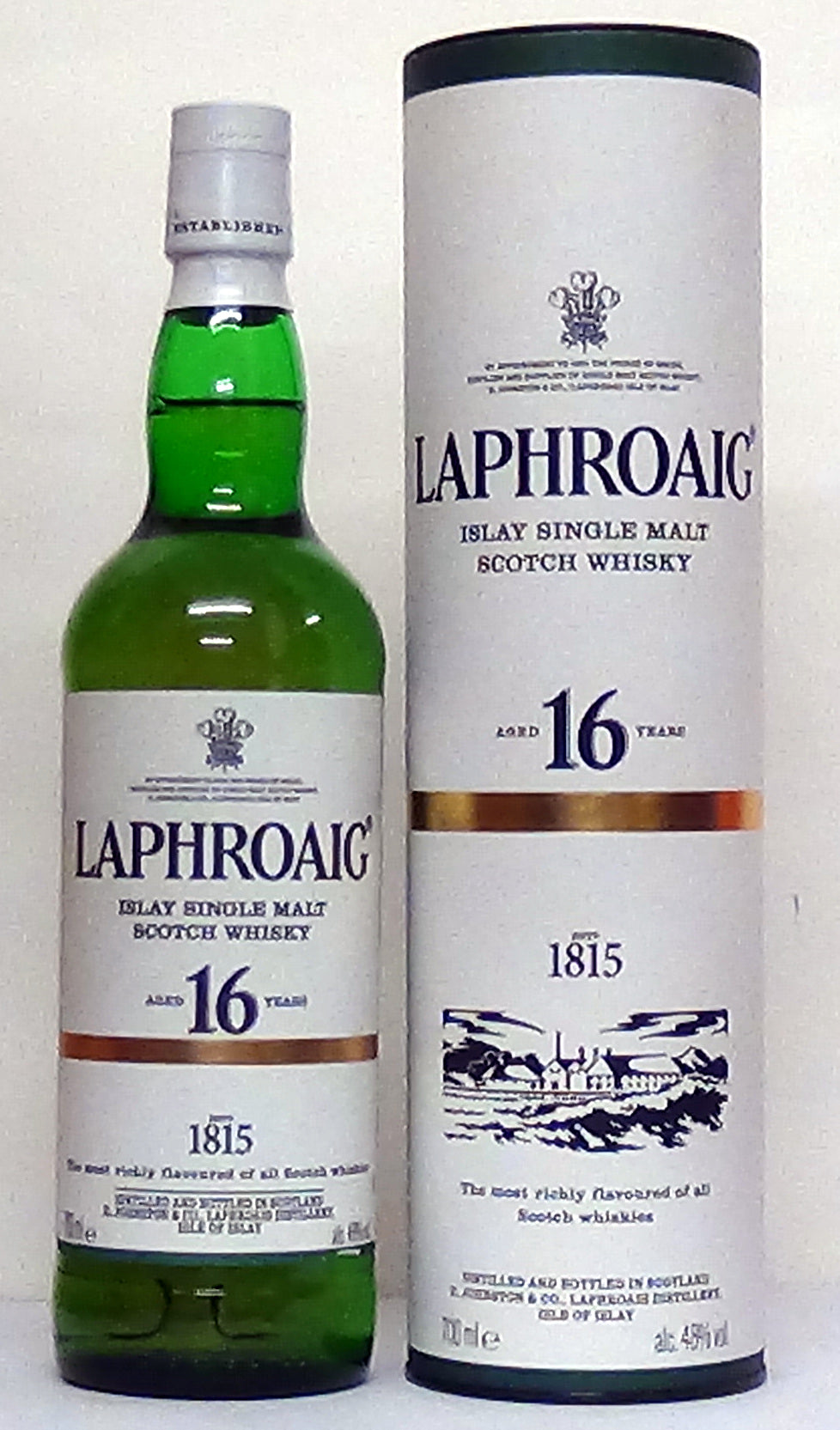 Laphroaig 16 Year Old 48% Abv Islay Malt - Scottish Whiskey - Whiskey