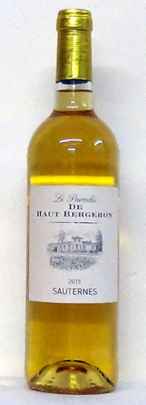 Le Paradis de Haut Bergeron 70cl Sauternes France