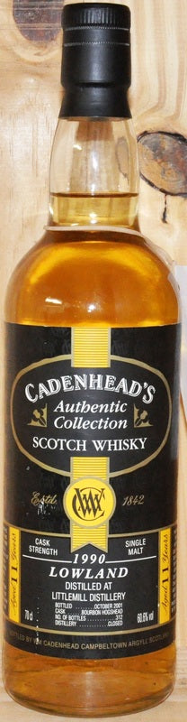Cadenhead's - Littlemill - 11 year old - 1990 - 700 ml - 60.6% vol - W