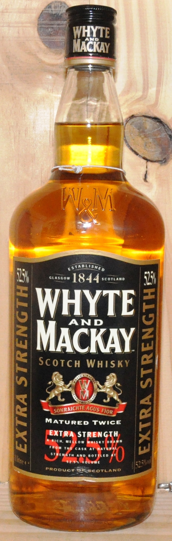 Whyte and Mackay - Extra Strength - 1000 ml - 52.5% vol - Whiskey - M&