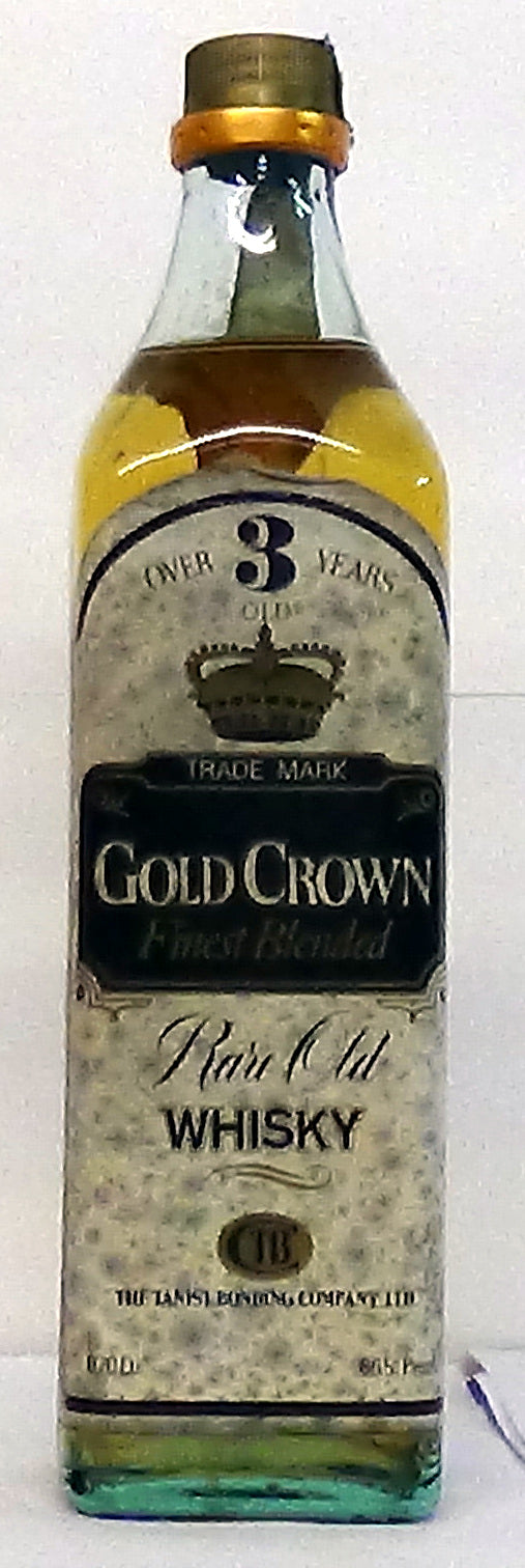 1960s Gold Crown 3 Year Old Rare Old Whisky
