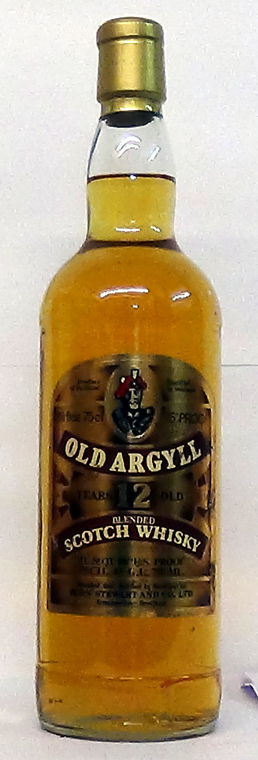 1960s Old Argyll 12 Year Old Blended Scotch 26 ⅔ fl oz
