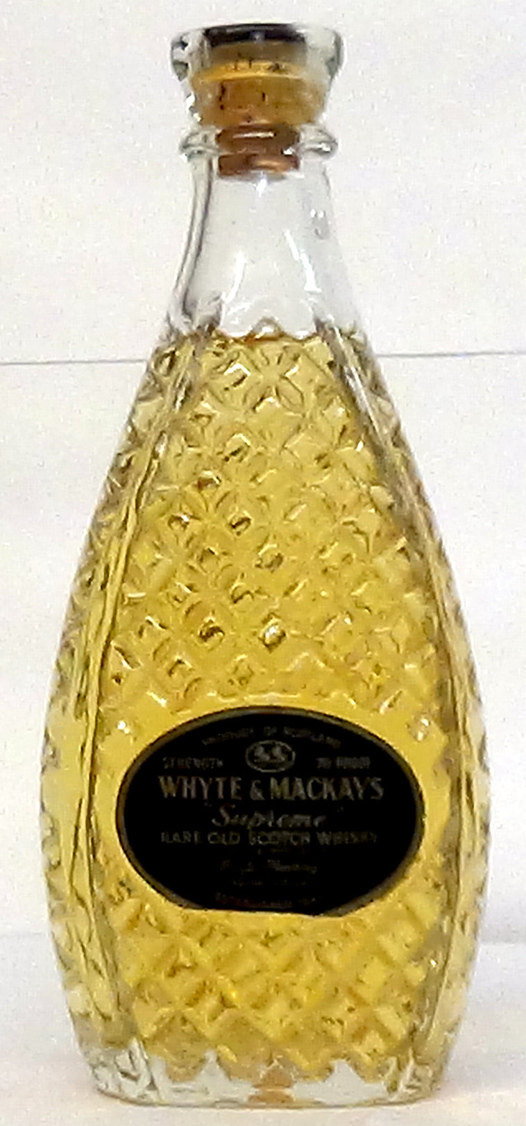 1960s Whyte & Mackay “Supreme” Rare Old Scotch 70 proof