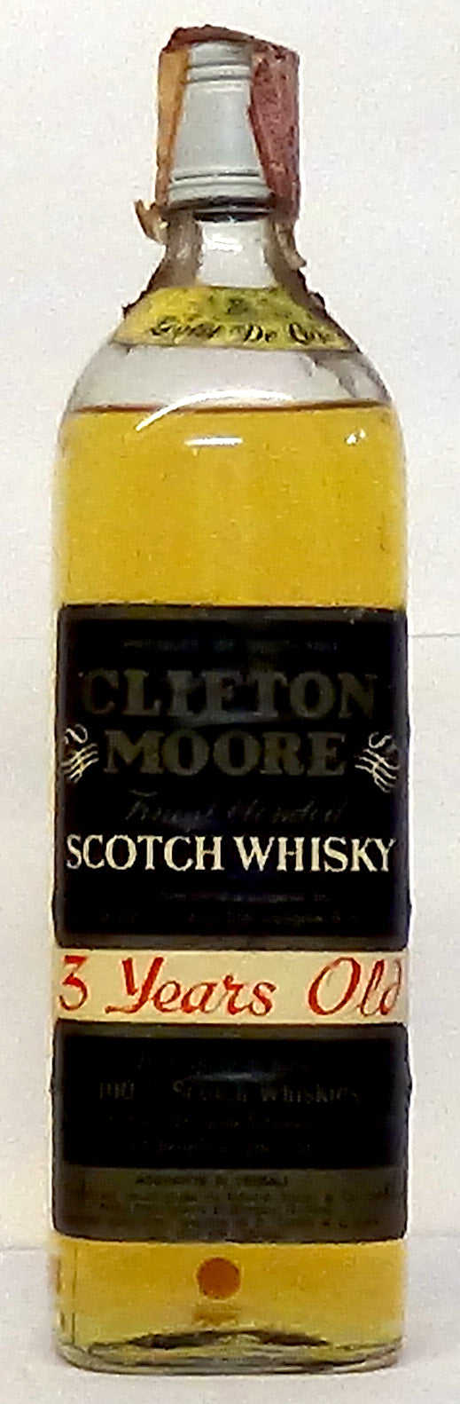 1970s Clifton Moore 3 Year Old Blended Scotch Whisky