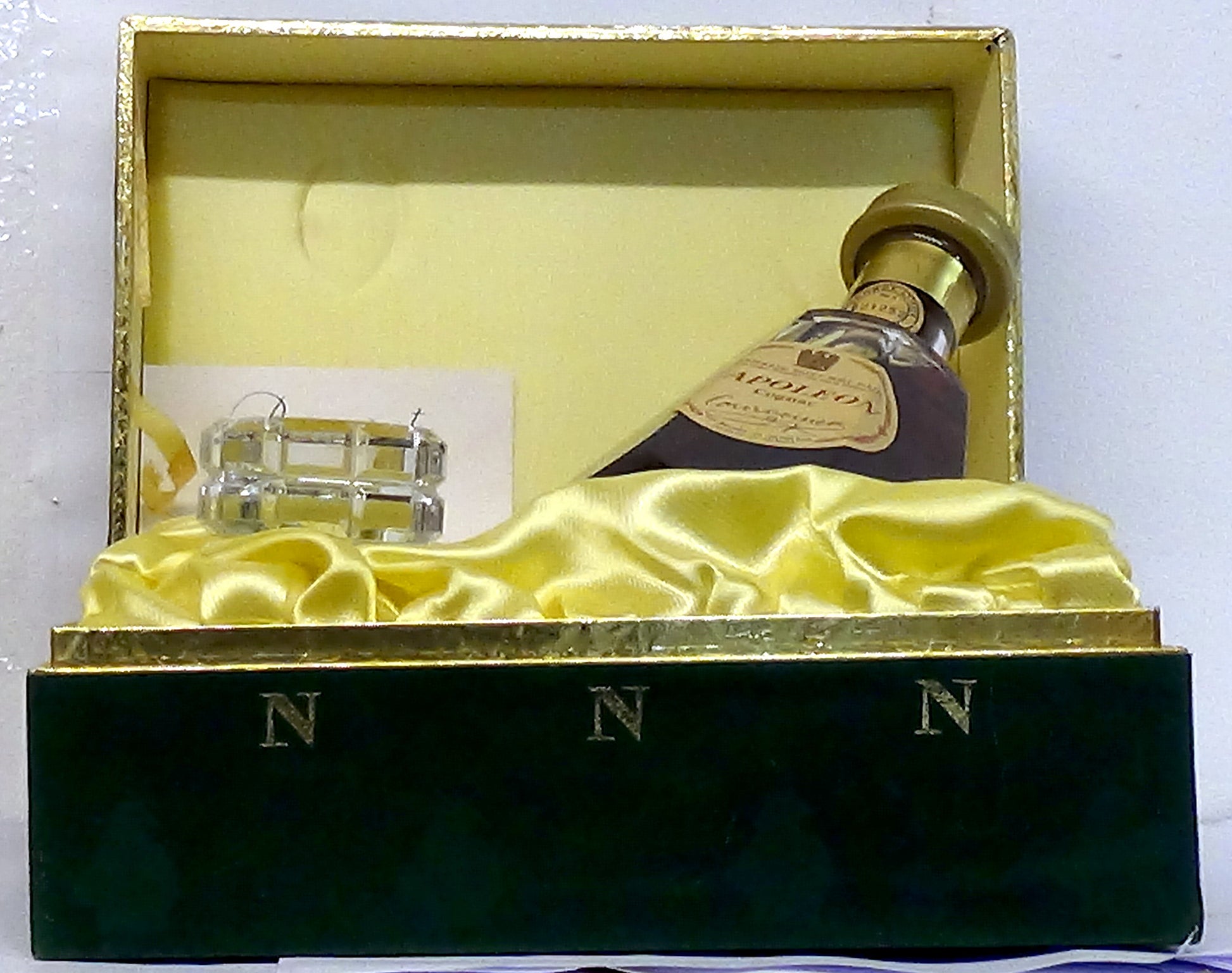 1970s Courvoisier Napoleon Fine Champagne Brandy in Baccarat Crystal Decanter