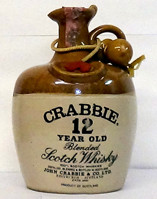 1970s Crabbie 12 Year Old Blended Scotch Whisky Decanter