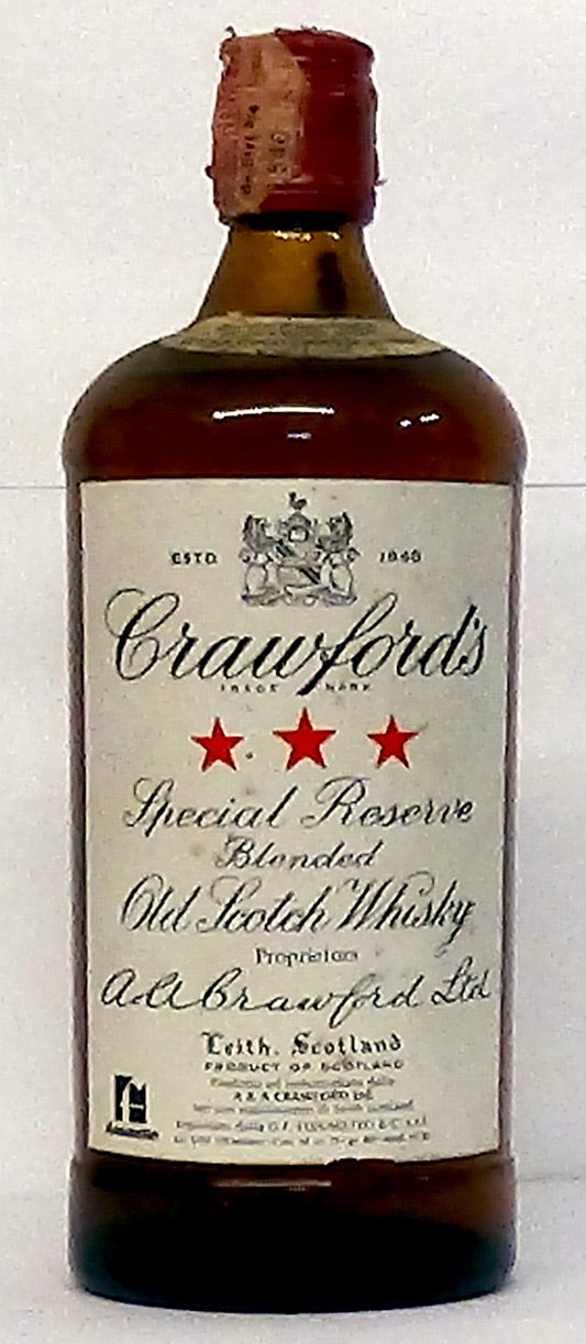 1970s Crawford’s Special Reserve Blended Old Scotch