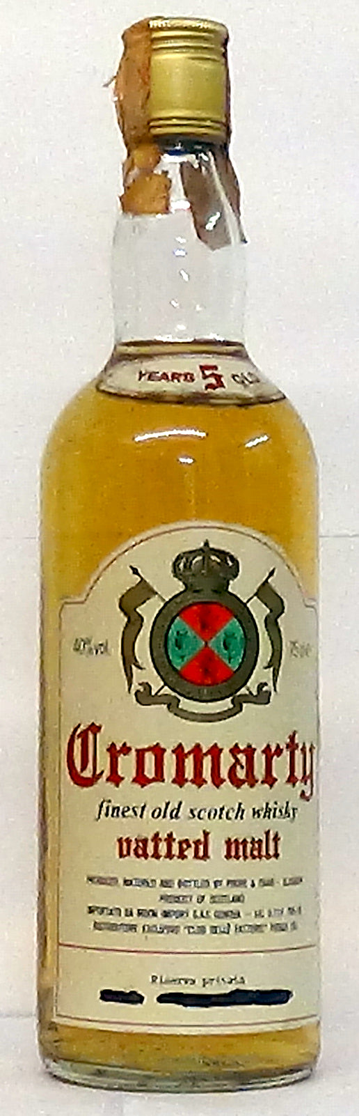 1970s Cromarty 5 Year Old Vatted Malt