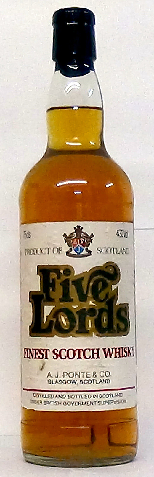 1970s Five Lords Finest Scotch