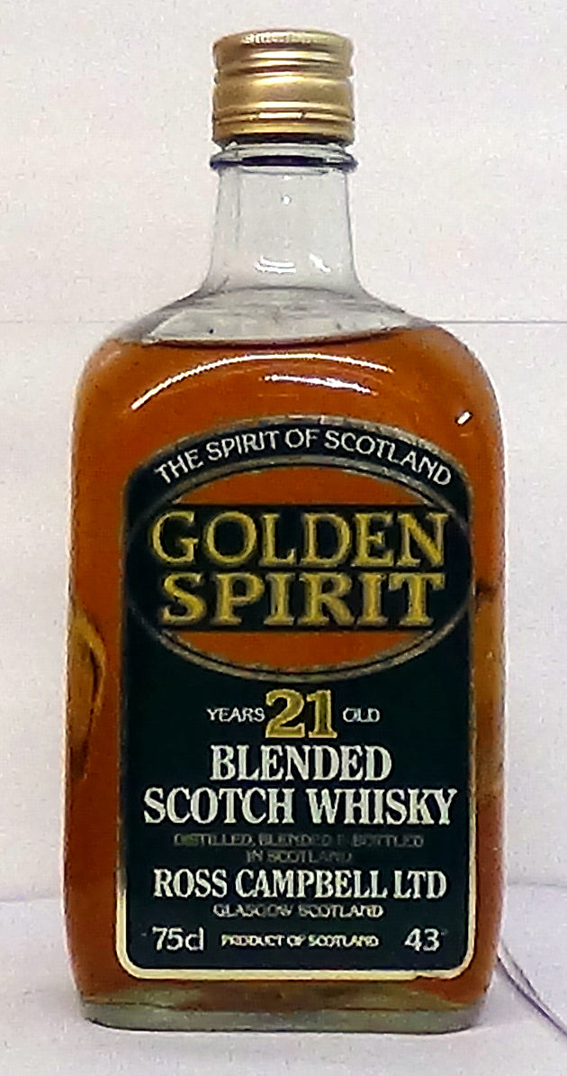 1970s Golden Spirit 21 Year Old