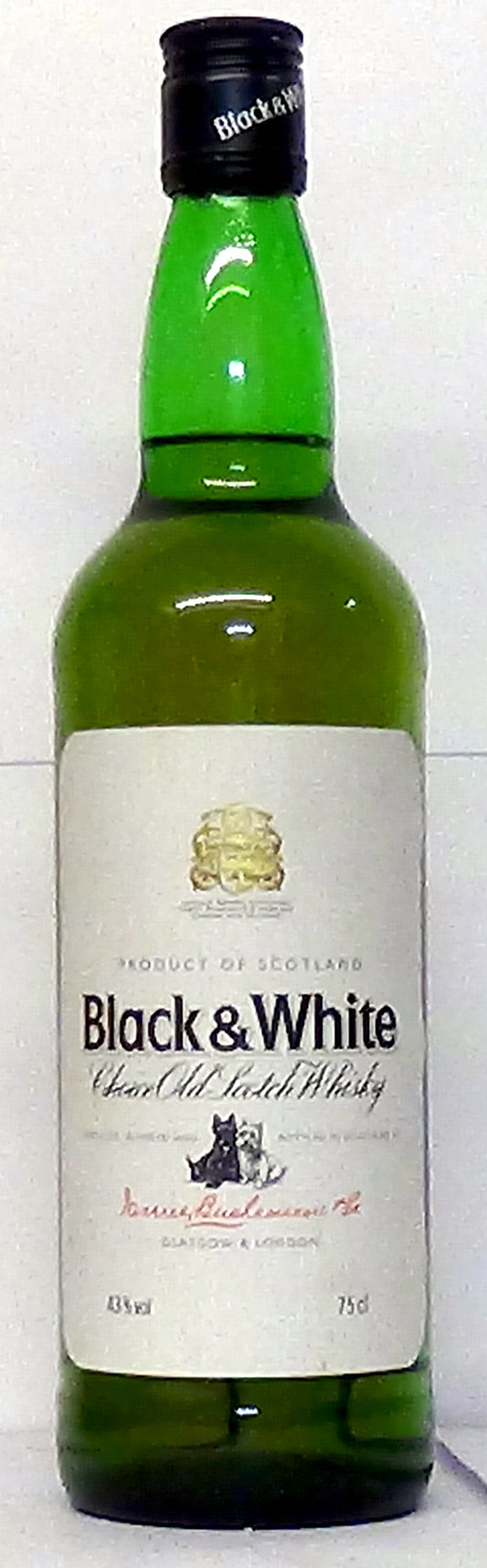 1980’s Black & White Choice Old Scotch Whiskey 43% Abv
