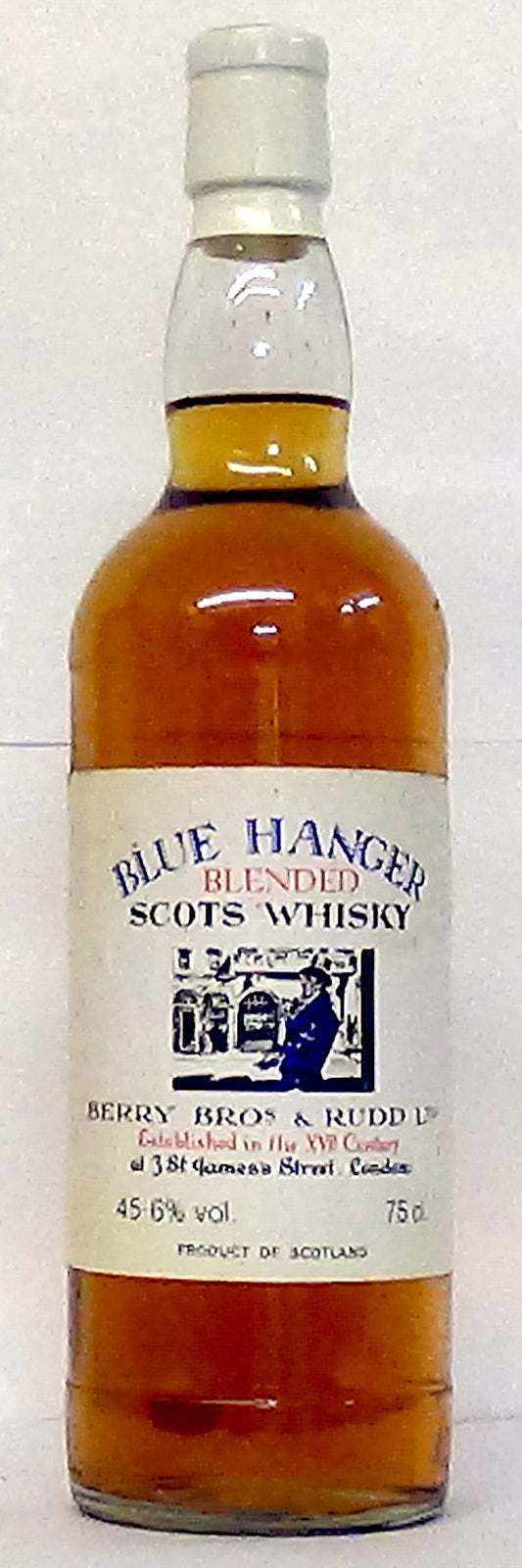 1980s Blue Hanger Blended Scotch Whisky Berry Bros 45.6% Abv 75cl