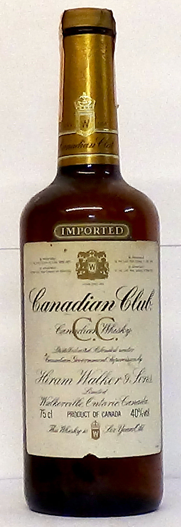 1980s Canadian Club 75cl