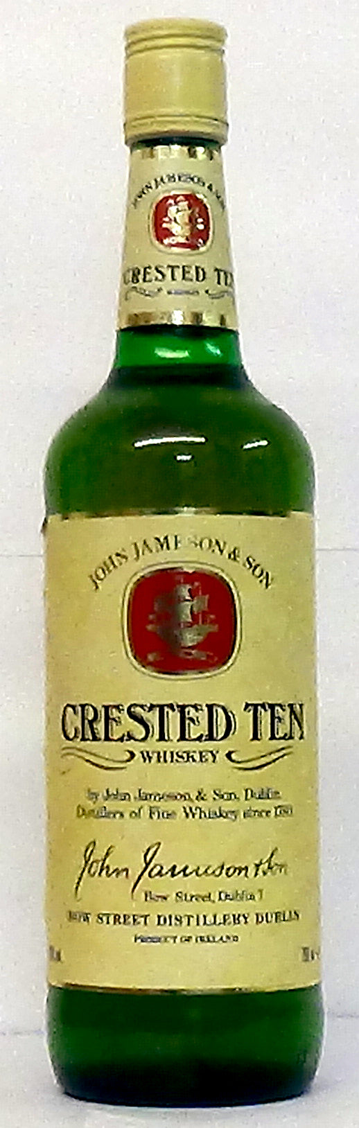 1980s Crested Ten Whisky John Jameson & Son