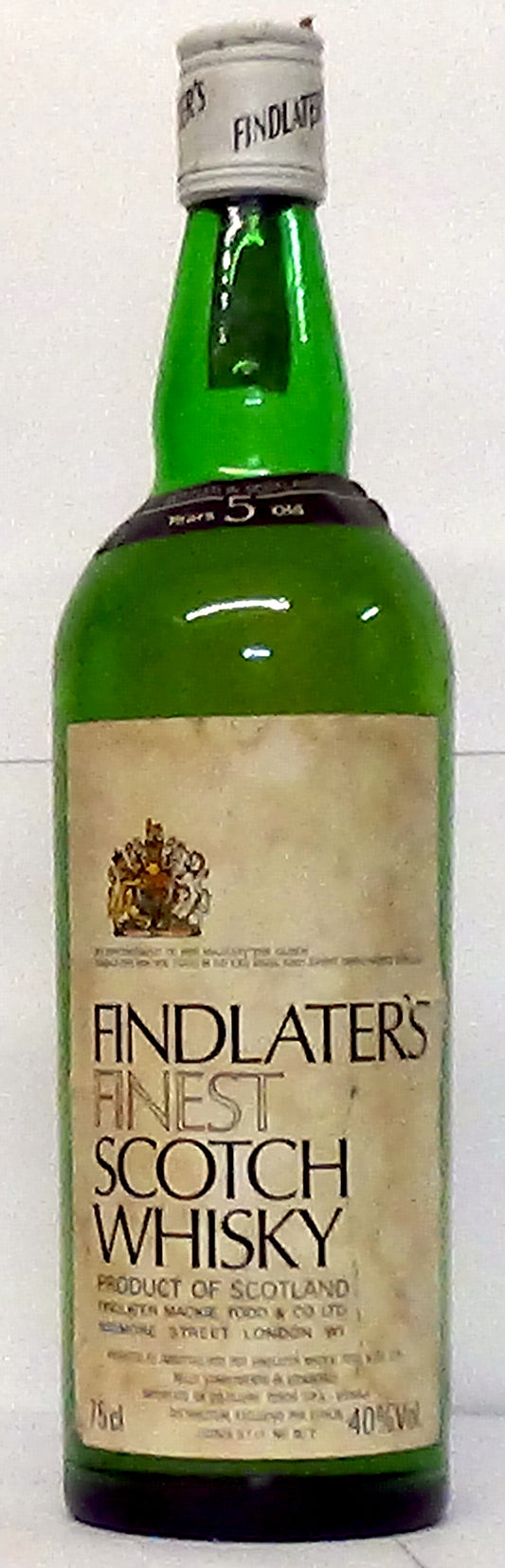 1980s Findlater’s 5 Year Old Finest Scotch Whisky