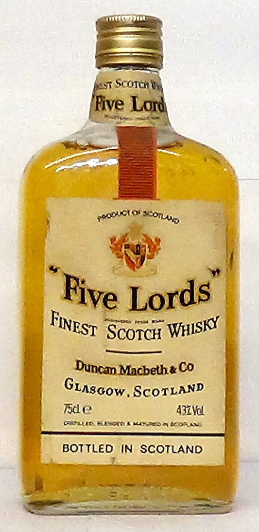 1980s Five Lords Finest Scotch