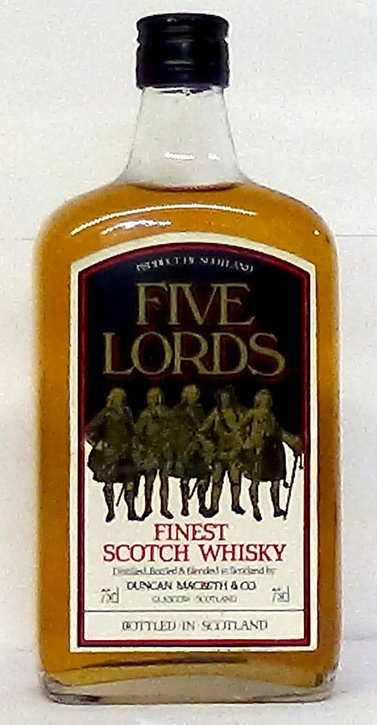 1980s Five Lords Finest Scotch