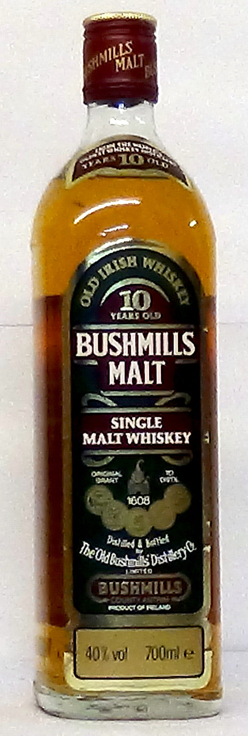 1980s ( Mid) Bushmills 10 Year Old Malt Whiskey