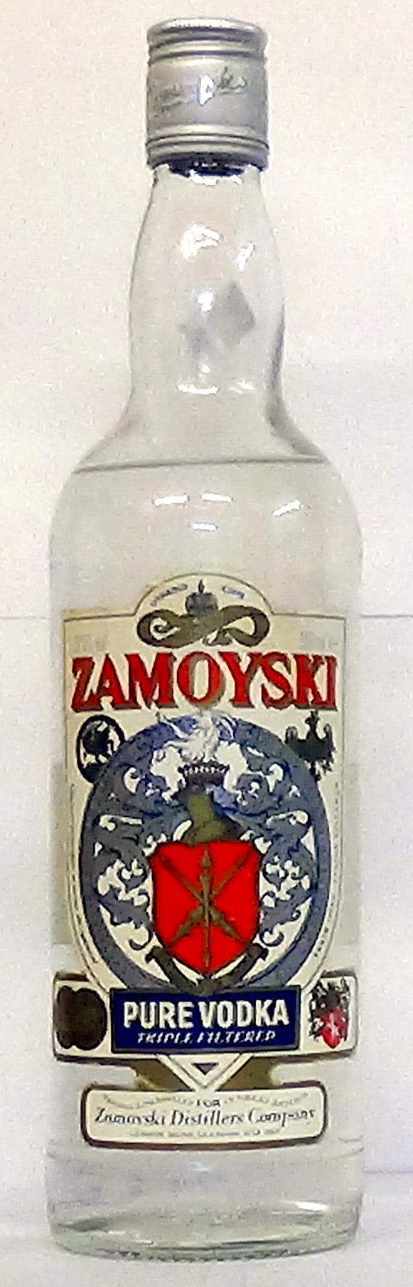 1980s Zamoyski Pure Vodka Russian 37.5% Top Shoulder