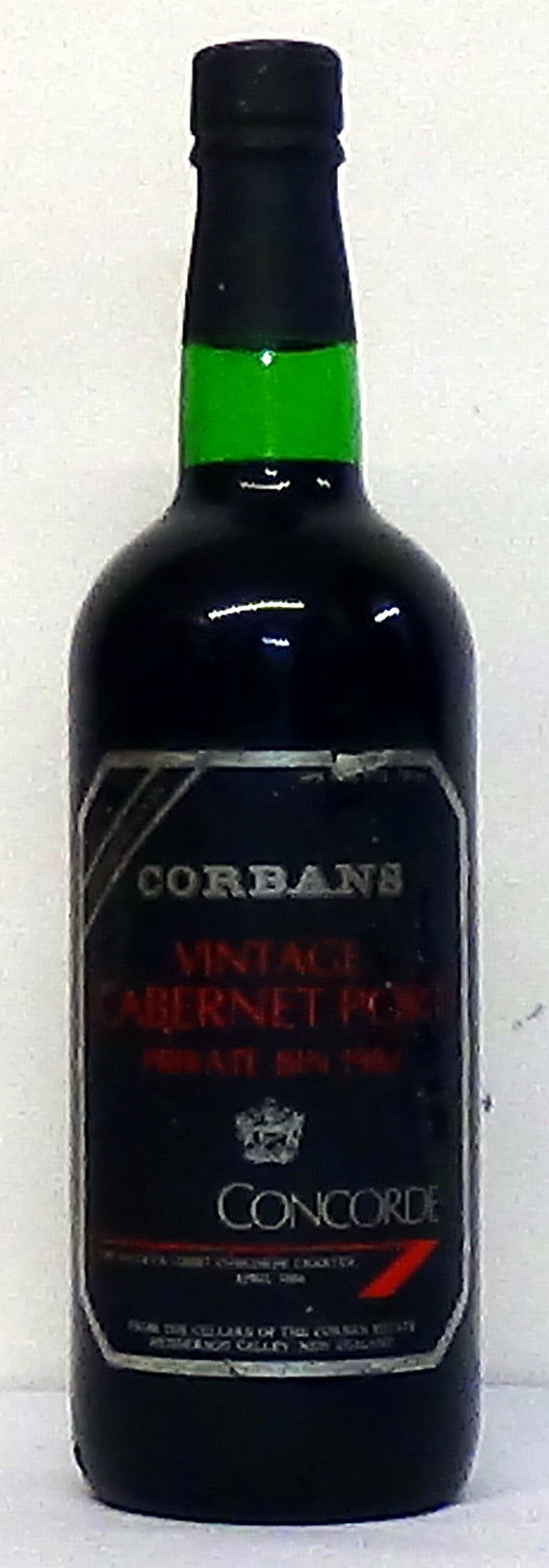 1983 Corbans Vintage Cabernet Port, Private Bin New Zealand