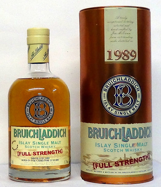 1989 Bruichladdich “Full Strength” 13 Year Old 57.1 Abv