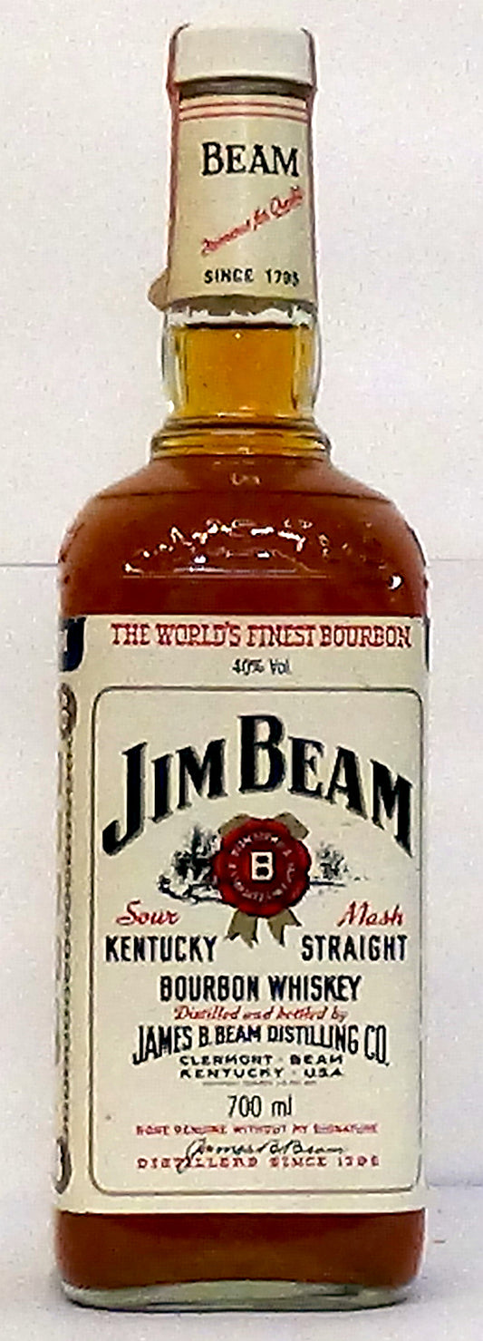 1990s Jim Beam Bourbon Kentucky Straight Bourbon Whiskey, 70cl (Believed to be be)