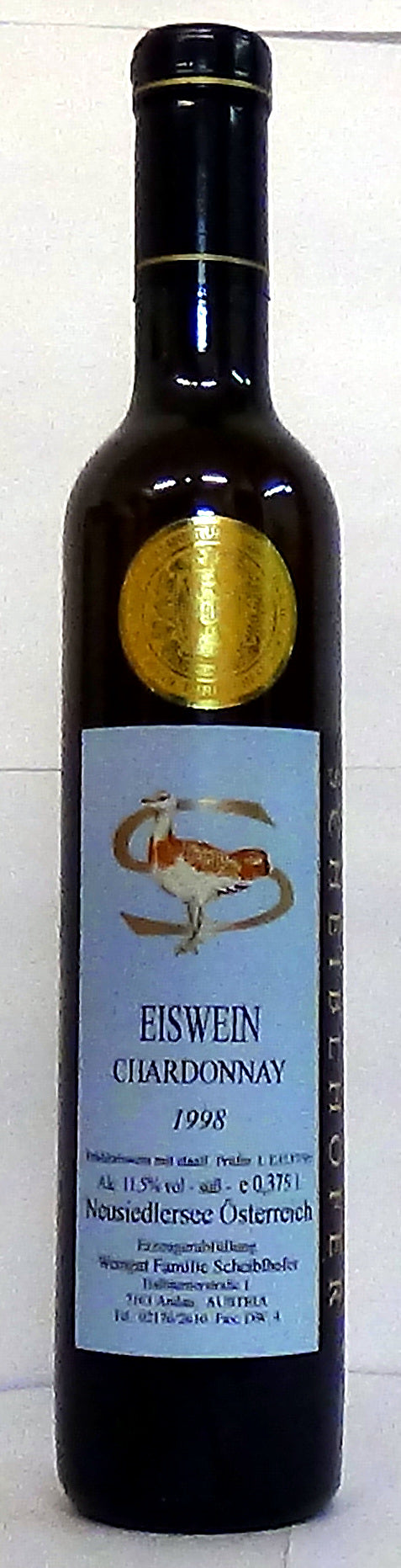 1995 Weingut Familie Scheiblhofer Neusiedlersee Österreich Chardonnay Eiswein