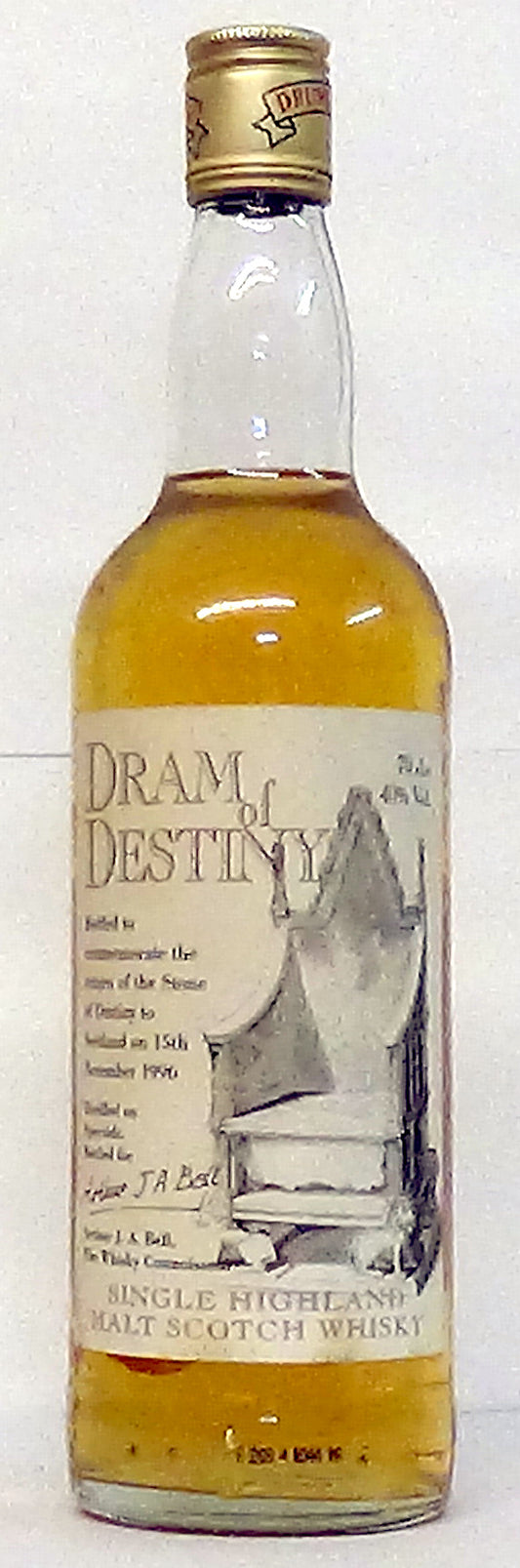 1996 Dram of Destiny Undisclosed Highland Malt