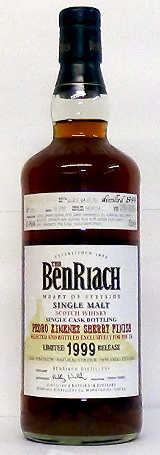 1999Benriach Pedro Ximenez Sherry Finish 15 Year Old 55.4% Abv