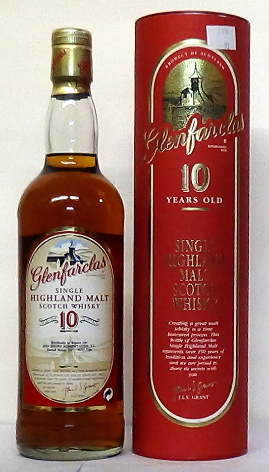 2000s Glenfarclas Old Presentation, 10 year old - In Original Tube
