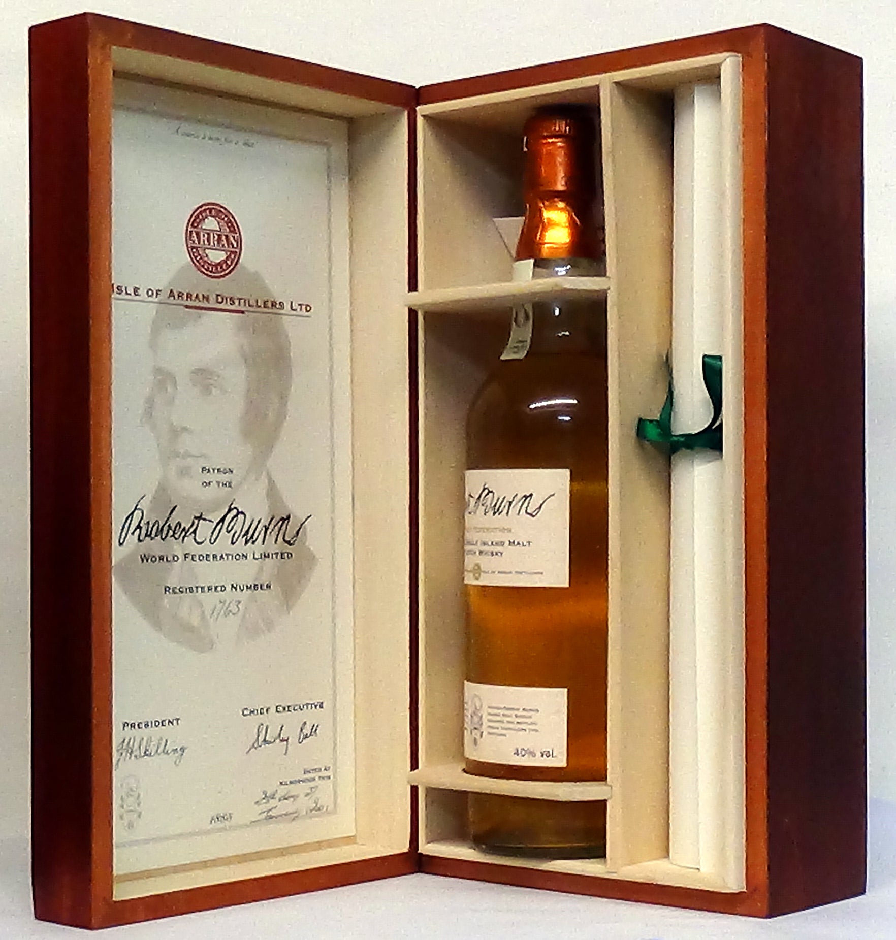 2001 Robert Burns Arran Distillery 21 Year Old