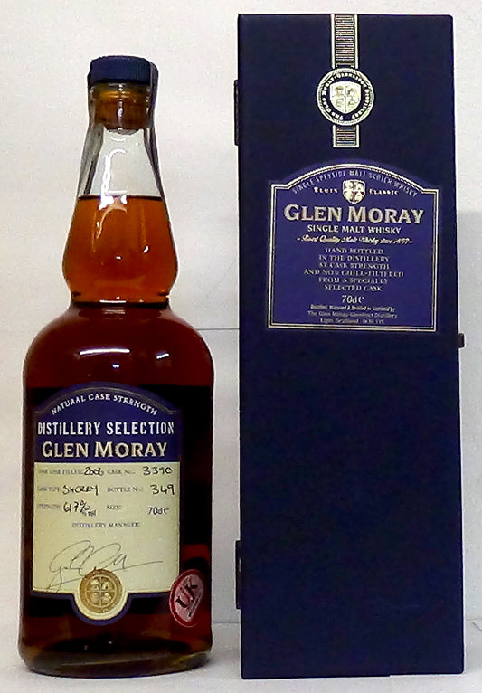 2006 Glen Moray 2006 Hand Bottled at the Distillery 1st Fill Sherry Cask #3390 61.7% Abv