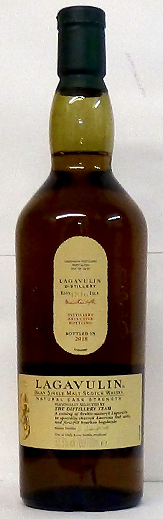 2018 Lagavulin Natural Cask Strength 12 Year Old Single Malt Scotch Whisky, Islay, Scotland