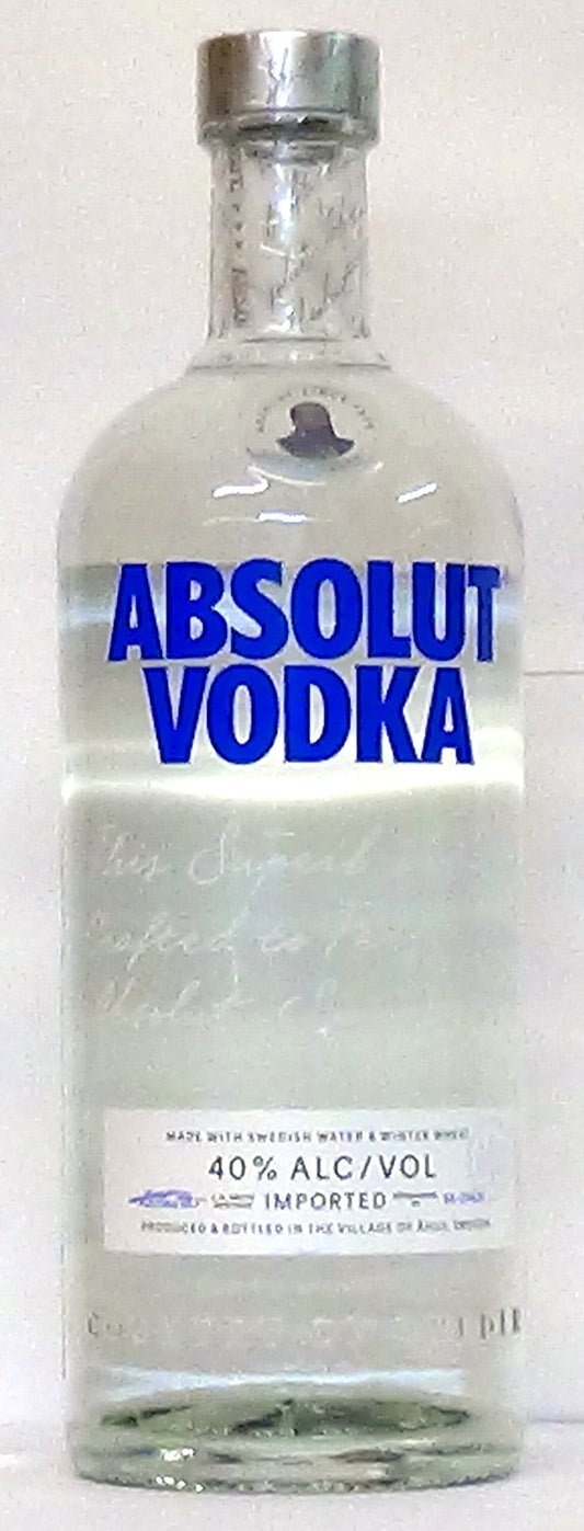 Absolut Vodka  1 Litre Sweden