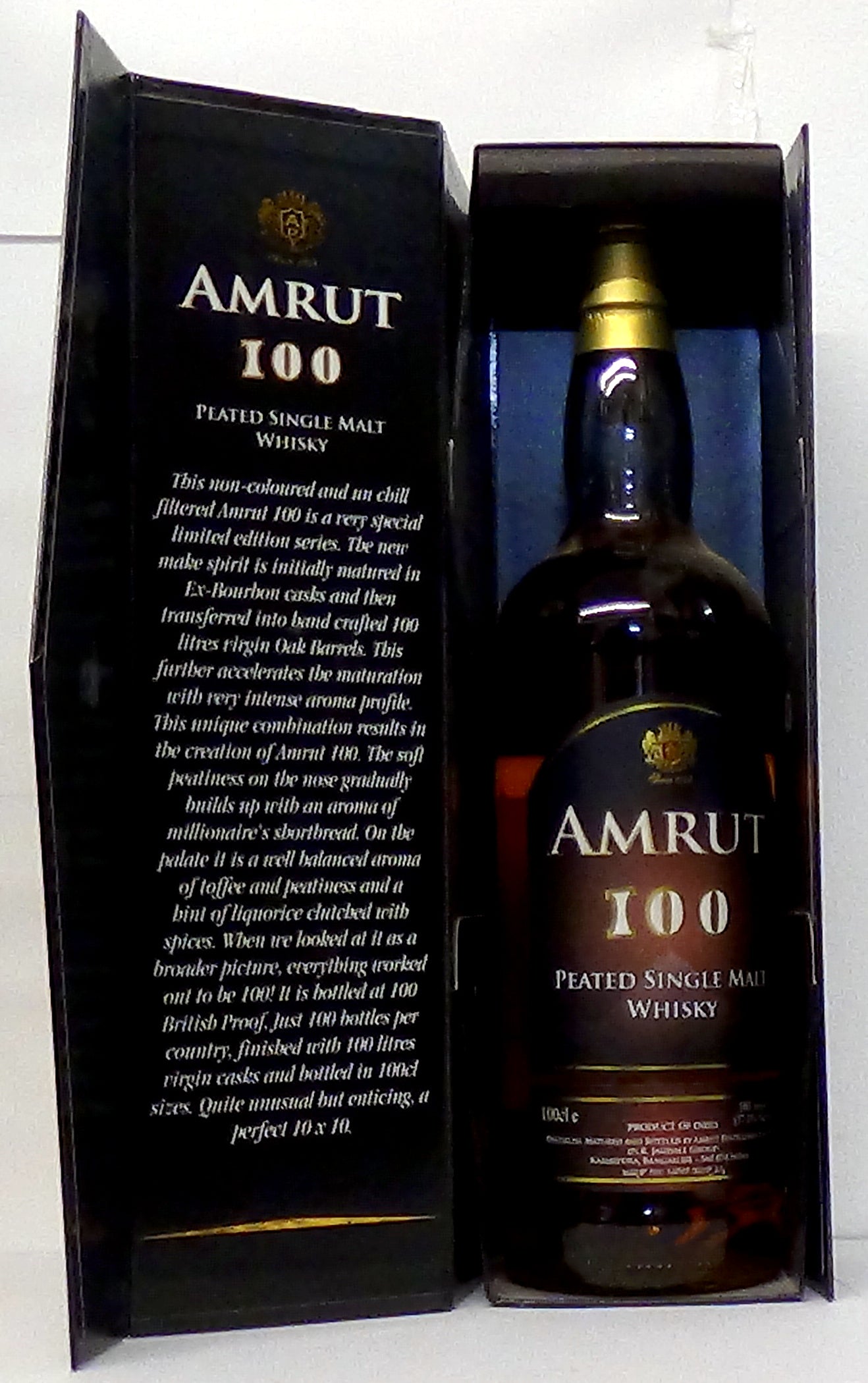 Amrut Peated Cask Strength Single Malt Whisky (India) – 57.1% ABV