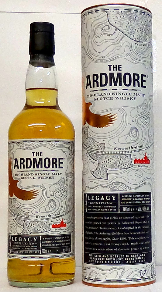 Ardmore ‘Legacy’ Lightly Peated Single Malt Scotch Whisky – Highlands, Scotland (40% ABV)