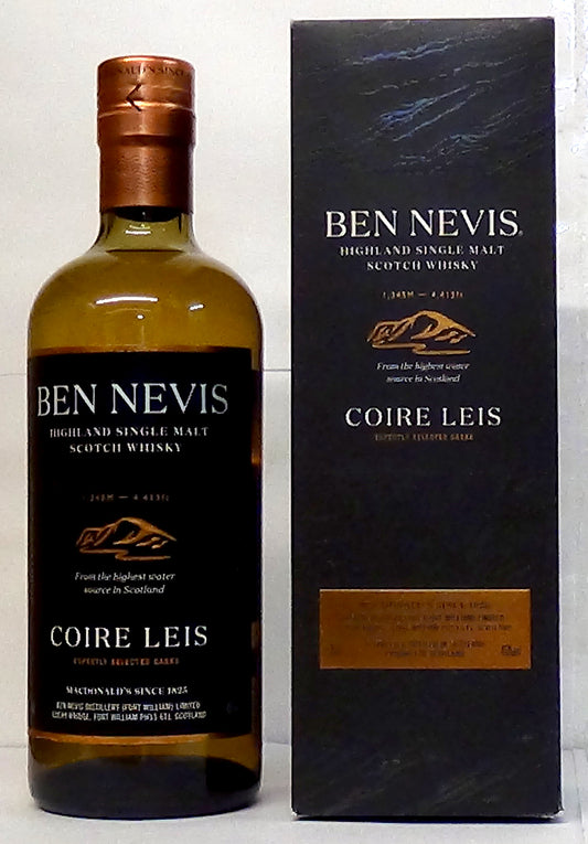 Ben Nevis Coire Leis Single Malt Scotch Whisky, Highlands, Scotland