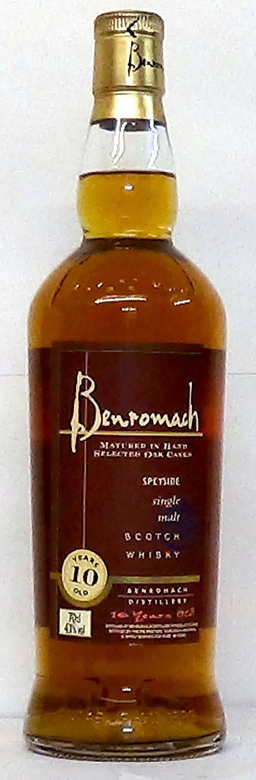 Benromach 10 Year Old Matured in Hand Selected Oak Casks 2009 +/- Bottling