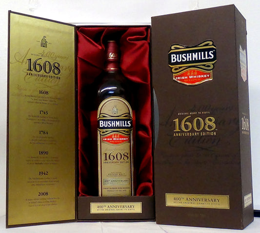Bushmills 1608 Irish Whisky 400th Anniversary NO PHOTO