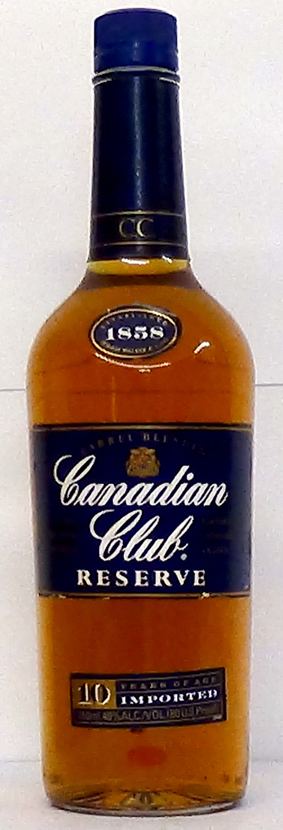 Canadian Club Reserve 10 Year Old Whisky