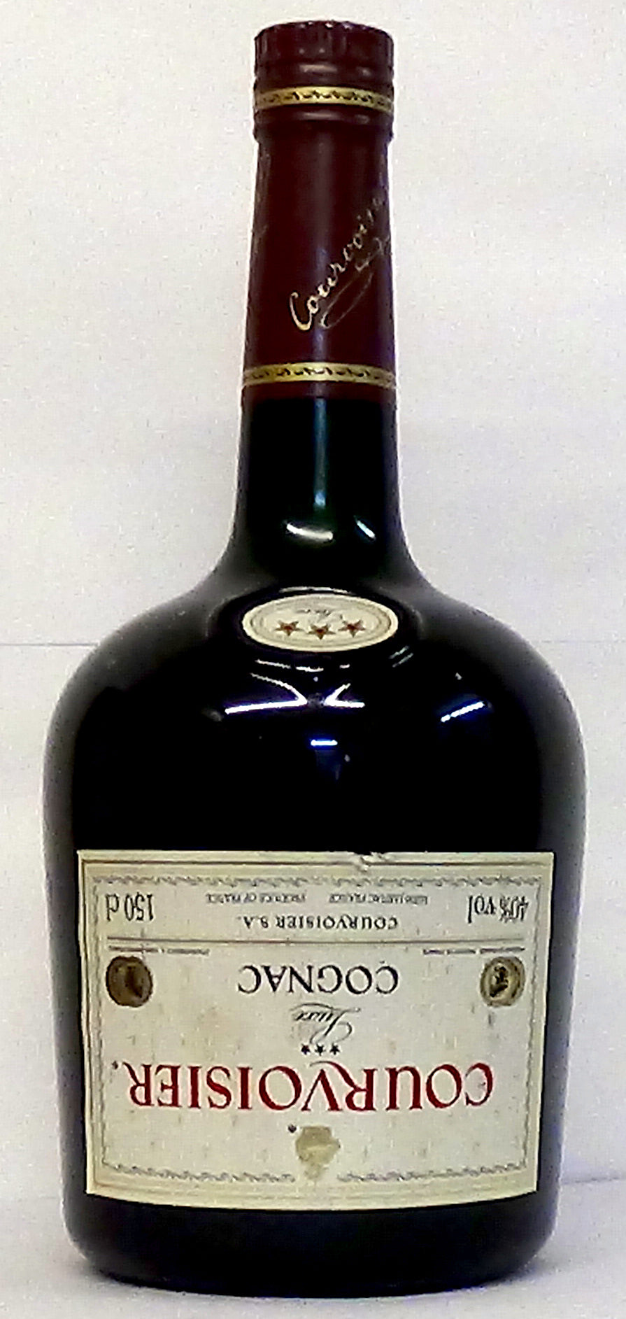 Courvoisier Cognac 3 star luxe 1970s 1.5 Litre