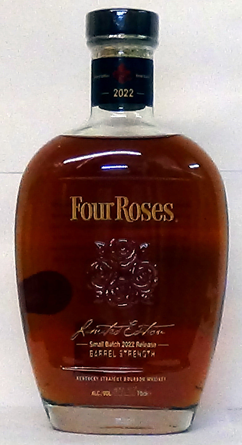 Four Roses Limited Edition Small Batch Barrel Strength Kentucky Straight Bourbon 2022 Release.