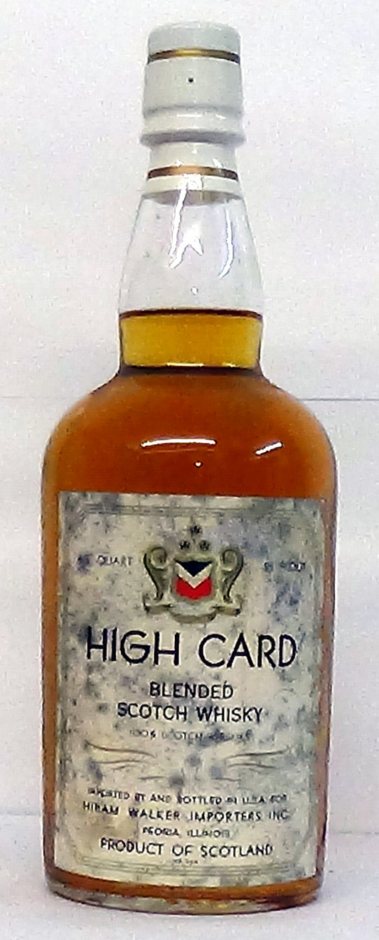 High Card Blended Scotch Whisky Imported for the USA Market
