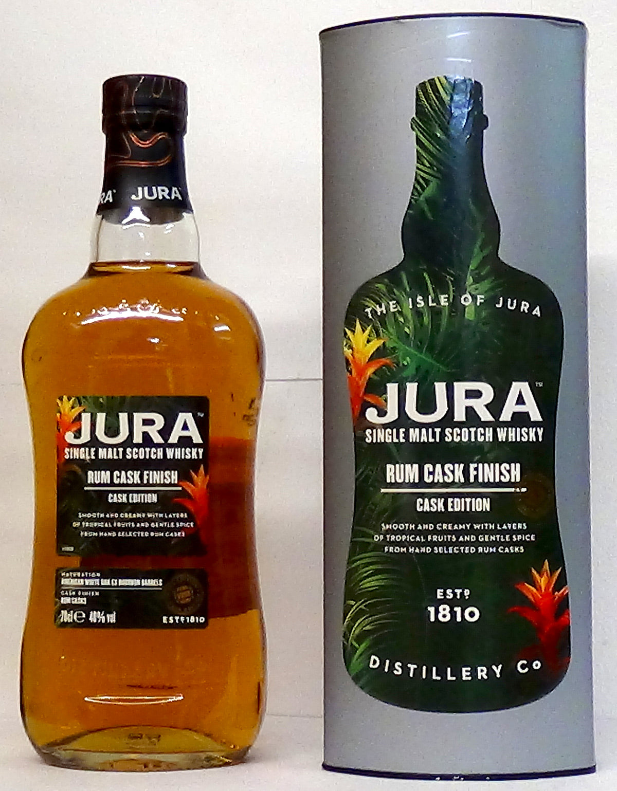 Isle of Jura Distillery Rum Cask Finish Single Malt Scotch Whisky, Isle of Jura, Scotland