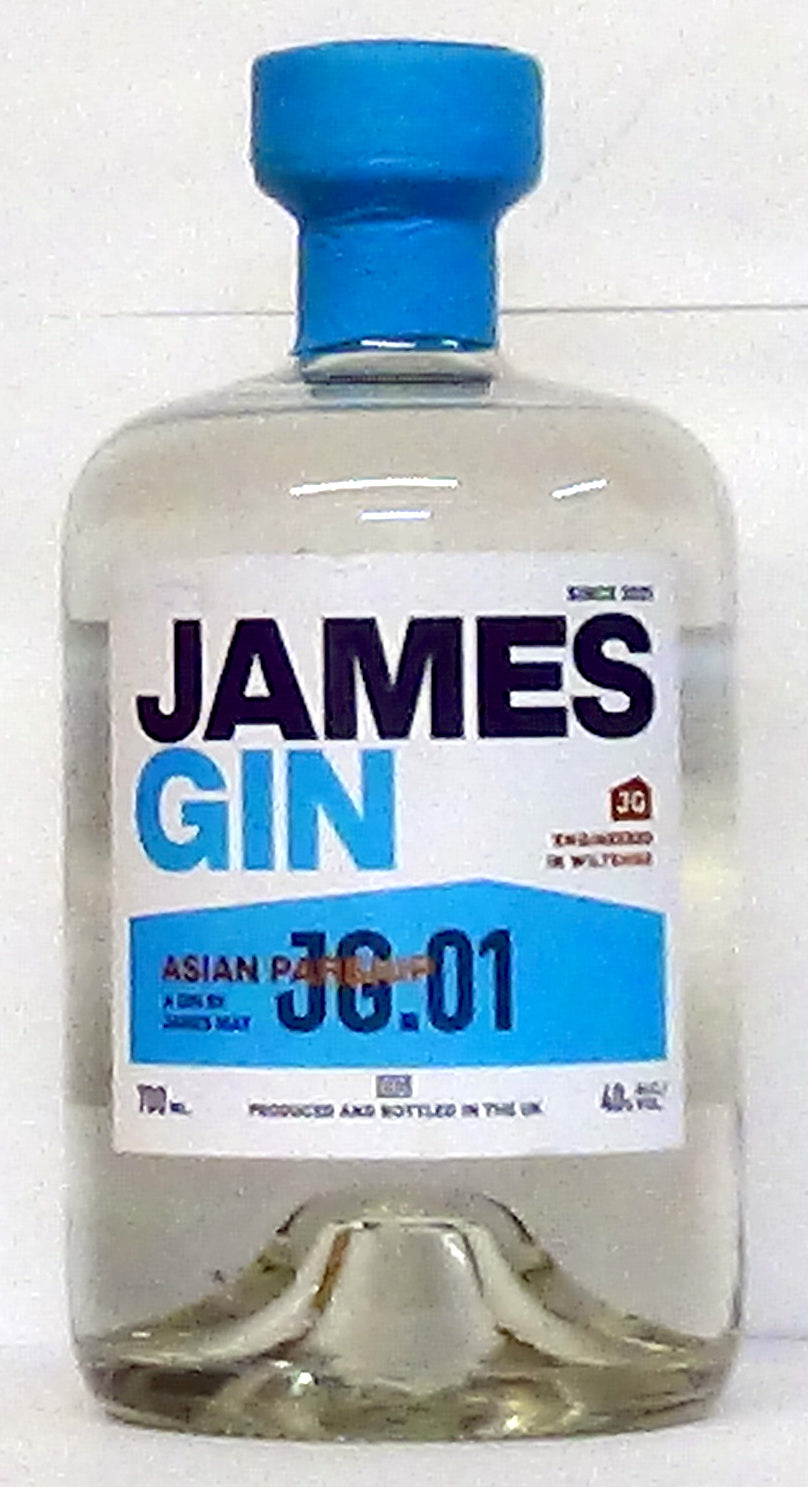 James Gin By James May Asian Parsnip Gin, UK