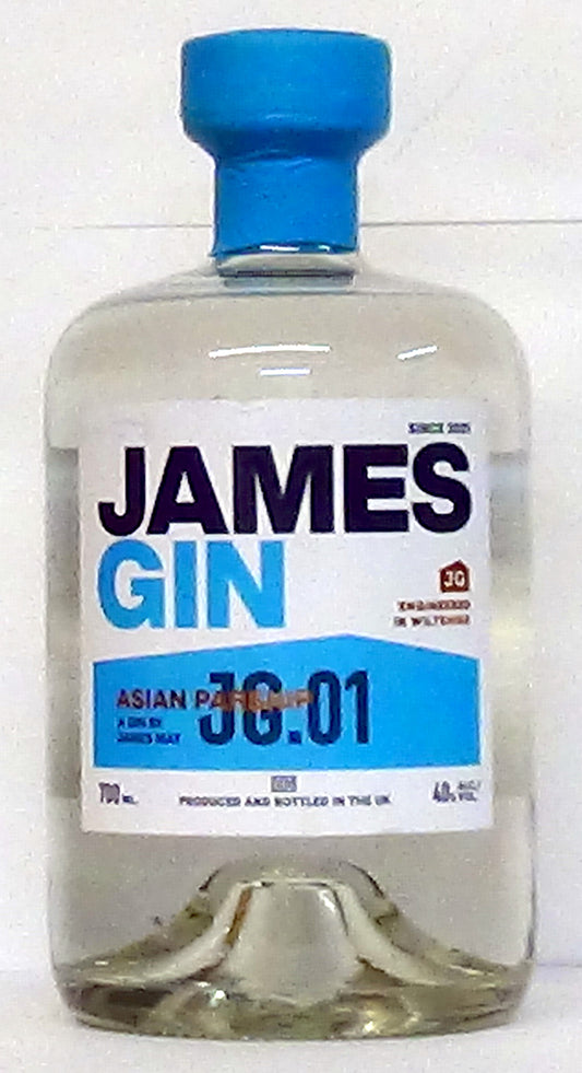 James Gin By James May Asian Parsnip Gin, UK